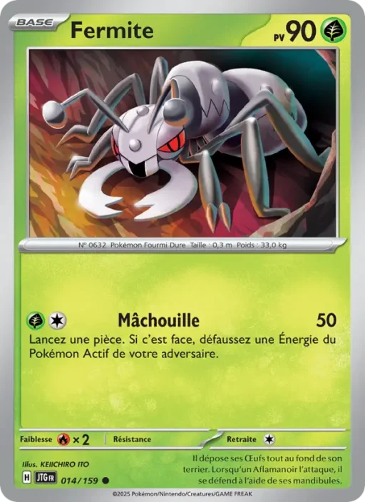 Carte Pokémon Fermite 014/159 Commune Aventures Ensemble