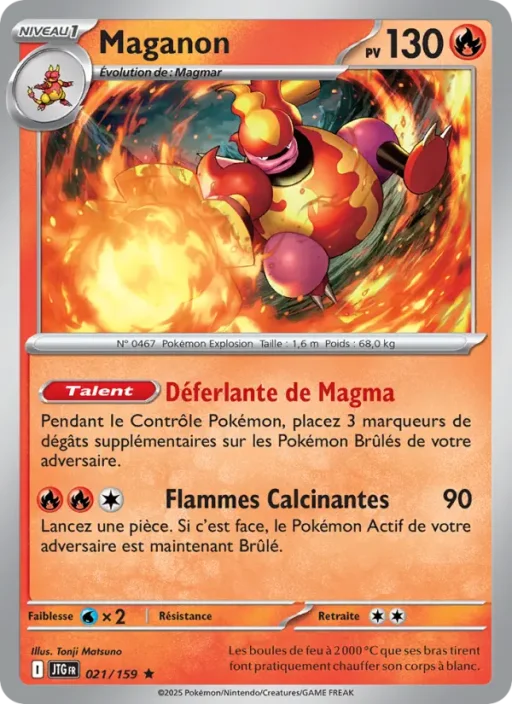 Carte Pokémon Maganon 021/159 Rare Aventures Ensemble