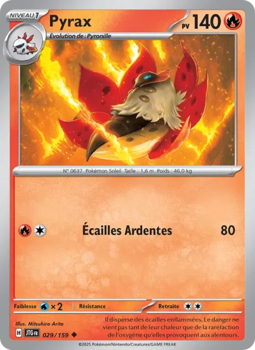 Carte Pokémon Pyrax 029/159 Peu Commune Aventures Ensemble