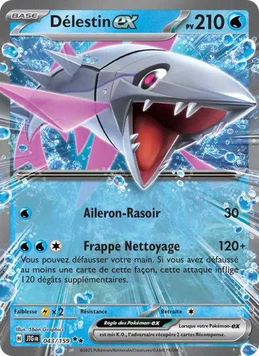 Carte Pokémon Délestin-ex 043/159 Double rare Aventures Ensemble