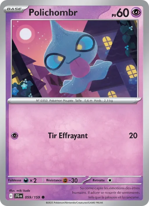 Carte Pokémon Polichombr 059/159 Commune Aventures Ensemble