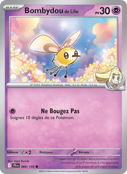 Carte Pokémon Bombydou de Lilie 066/159 Commune Aventures Ensemble