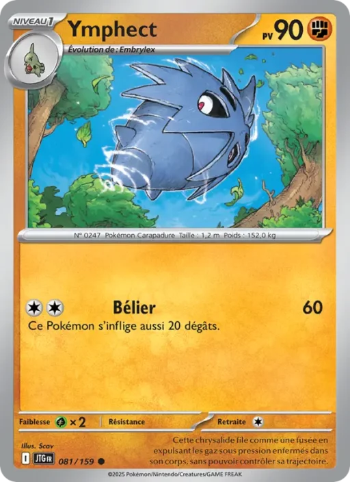 Carte Pokémon Ymphect 081/159 Commune Aventures Ensemble
