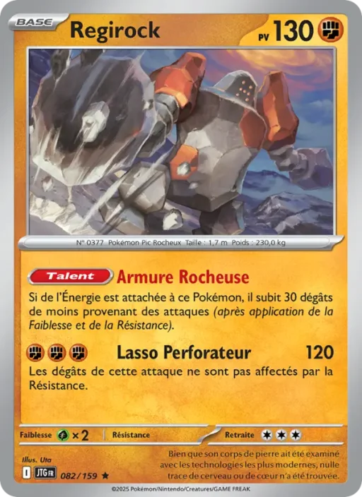 Carte Pokémon Regirock 082/159 Rare Aventures Ensemble
