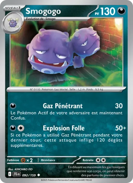 Carte Pokémon Smogogo 092/159 Peu Commune Aventures Ensemble
