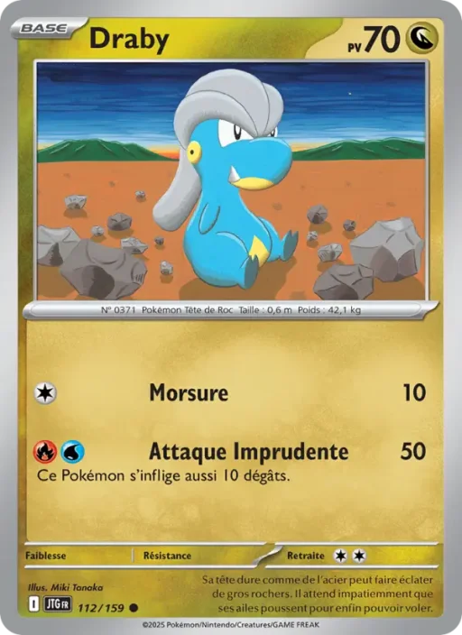 Carte Pokémon Draby 112/159 Commune Aventures Ensemble
