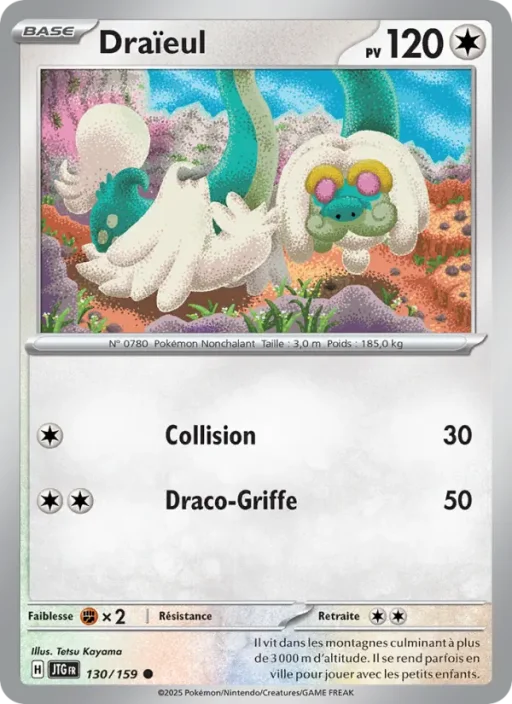 Carte Pokémon Draïeul 130/159 Commune Aventures Ensemble