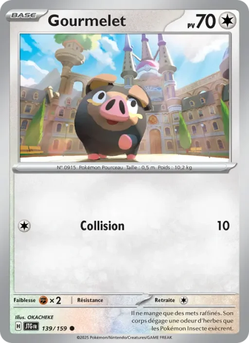 Carte Pokémon Gourmelet 139/159 Commune Aventures Ensemble