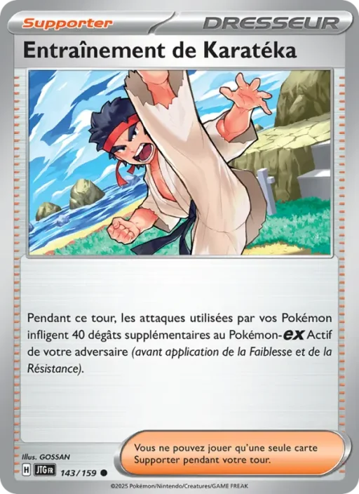 Carte Pokémon Entraînement de Karatéka 143/159 Commune Aventures Ensemble