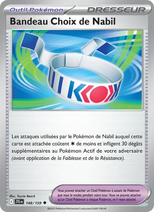 Carte Pokémon Bandeau Choix de Nabil 148/159 Peu Commune Aventures Ensemble