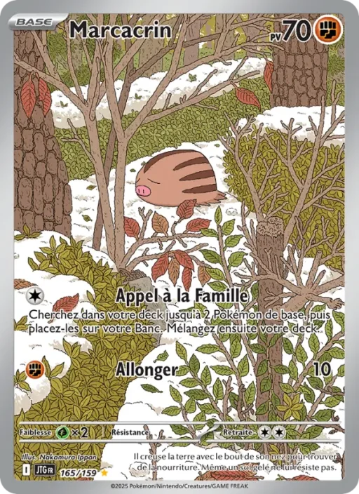Carte Pokémon Marcacrin 165/159 Illustration rare Aventures Ensemble