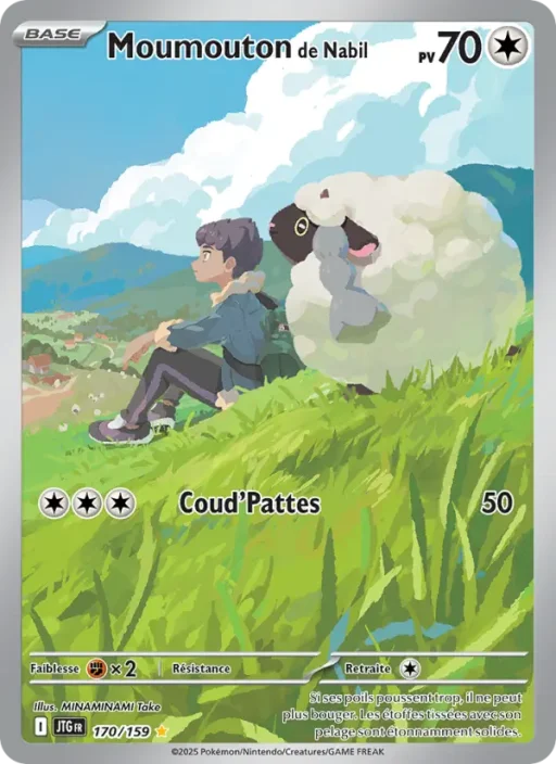 Carte Pokémon Moumouton de Nabil 170/159 Illustration rare Aventures Ensemble