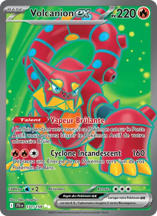 Carte Pokémon Volcanion-ex 171/159 Ultra Rare Aventures Ensemble