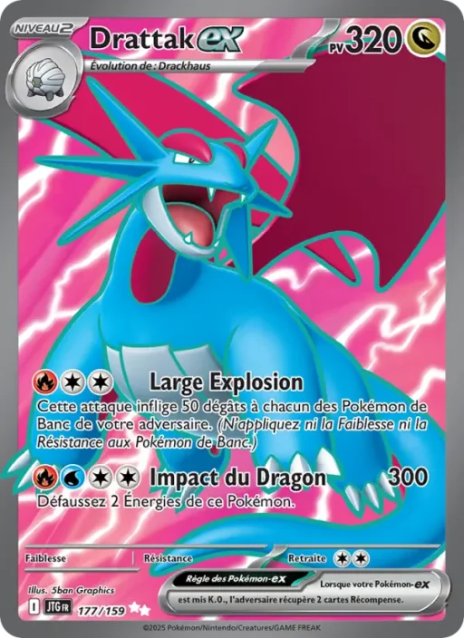 Carte Pokémon Drattak-ex 177/159 Ultra Rare Aventures Ensemble