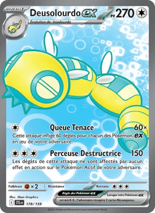 Carte Pokémon Deusolourdo-ex 178/159 Ultra Rare Aventures Ensemble