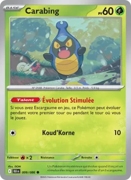 Carte Pokemon Carabing #009