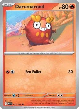 Carte Pokemon Darumarond #013