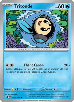Carte Pokemon Tritonde #019