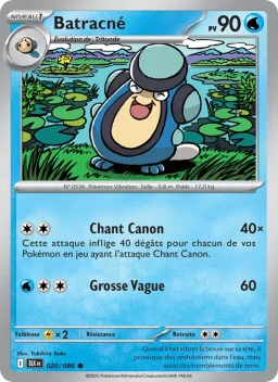 Carte Pokemon Batracné #020