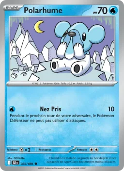 Carte Pokemon Polarhume #025
