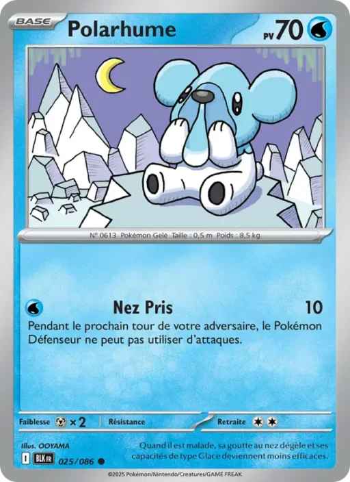 Carte Pokémon Polarhume 025/086 Commune Foudre Noire