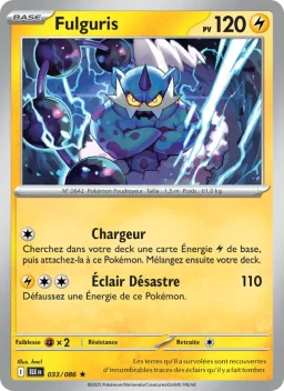 Carte Pokemon Fulguris #033