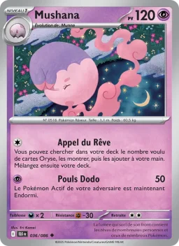 Carte Pokemon Mushana #036