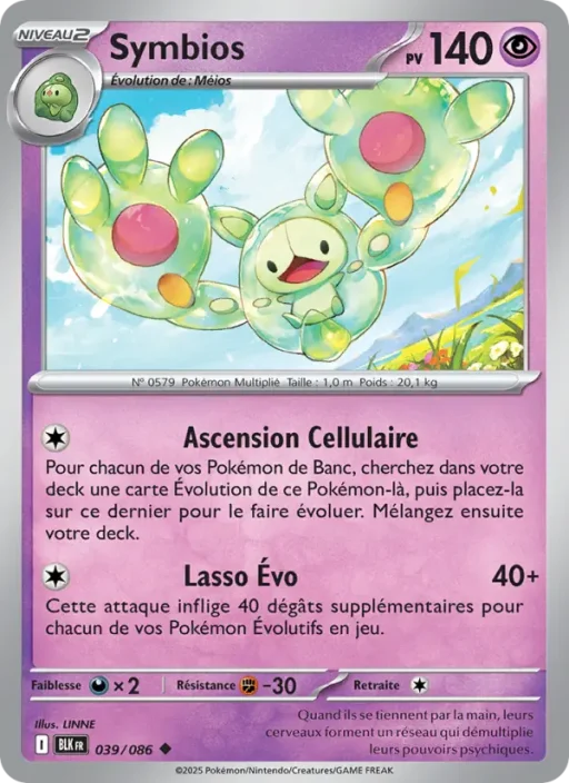 Carte Pokémon Symbios 039/086 Peu Commune Foudre Noire
