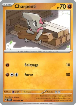 Carte Pokemon Charpenti #047