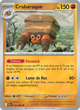 Carte Pokemon Crabaraque #052