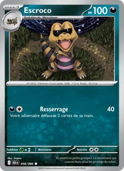 Carte Pokemon Escroco #058