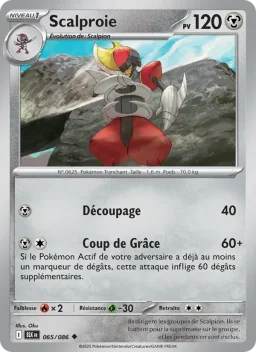 Carte Pokemon Scalproie #065
