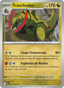 Carte Pokemon Tranchodon #070
