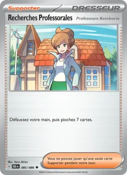 Carte Pokemon Recherches Professorales #085