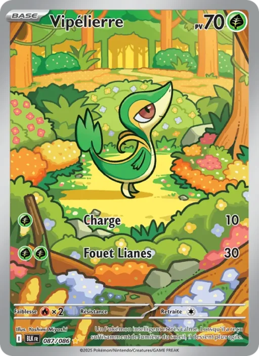 Carte Pokémon Vipélierre 087/086 Illustration rare Foudre Noire