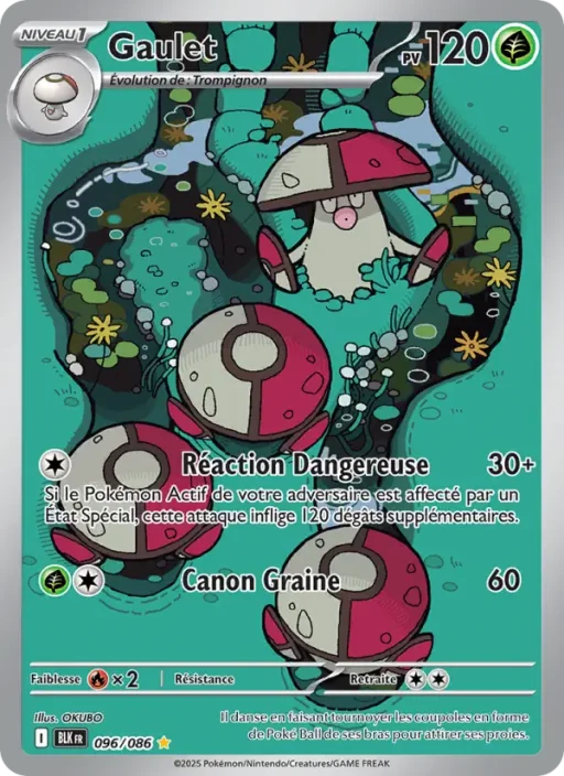 Carte Pokémon Gaulet 096/086 Illustration rare Foudre Noire