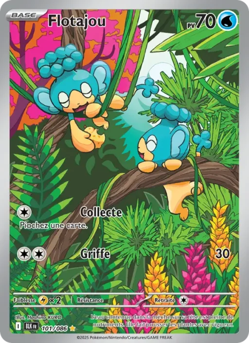 Carte Pokémon Flotajou 101/086 Illustration rare Foudre Noire