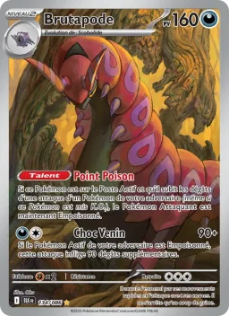 Carte Pokemon Brutapode #134