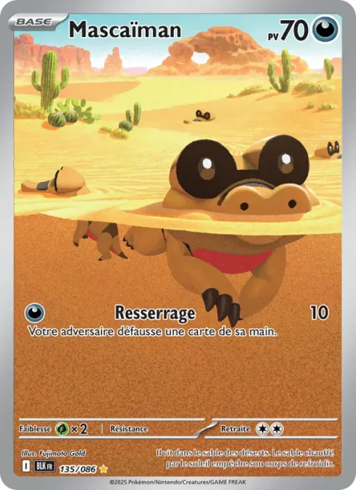 Carte Pokémon Mascaïman 135/086 Illustration rare Foudre Noire