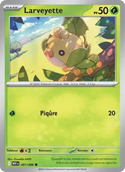 Carte Pokemon Larveyette #001