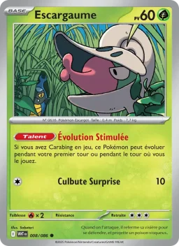 Carte Pokemon Escargaume #008