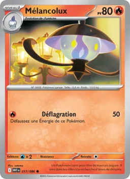 Carte Pokemon Mélancolux #017