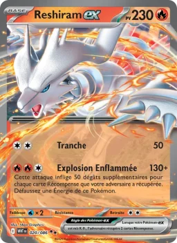 Carte Pokemon Reshiram-ex #020