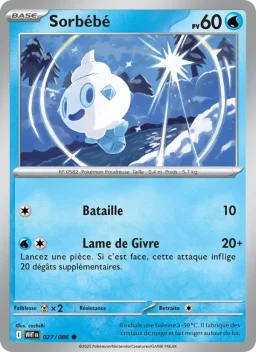 Carte Pokemon Sorbébé #027