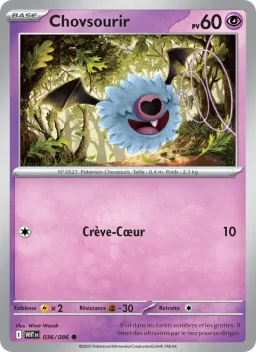 Carte Pokemon Chovsourir #036