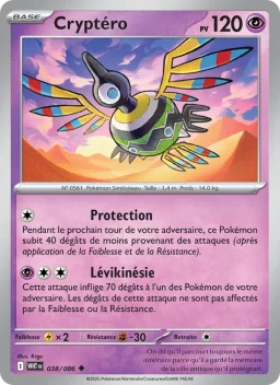 Carte Pokemon Cryptéro #038