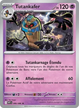 Carte Pokemon Tutankafer #040