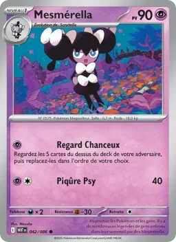 Carte Pokemon Mesmérella #042