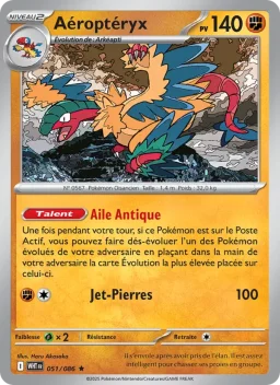 Carte Pokemon Aéroptéryx #051