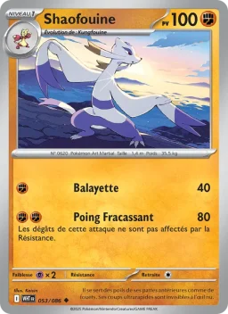 Carte Pokemon Shaofouine #053